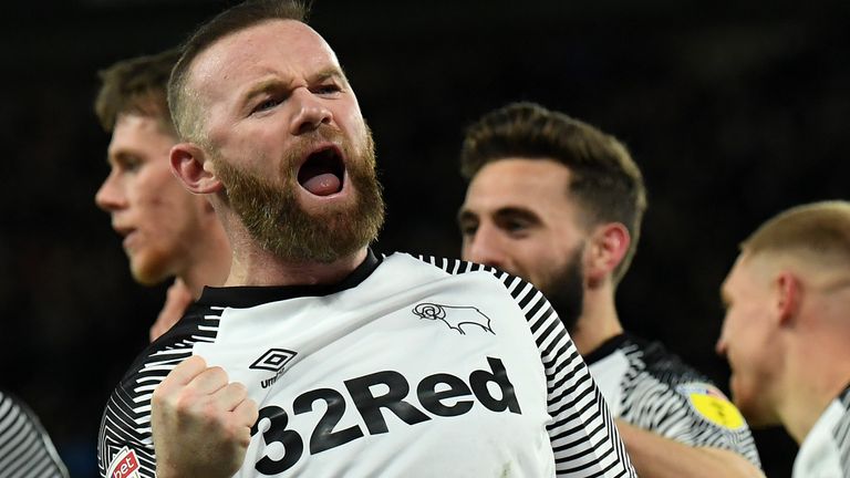 Wayne Rooney has helped inspire Derby to the fringes of the play-offs