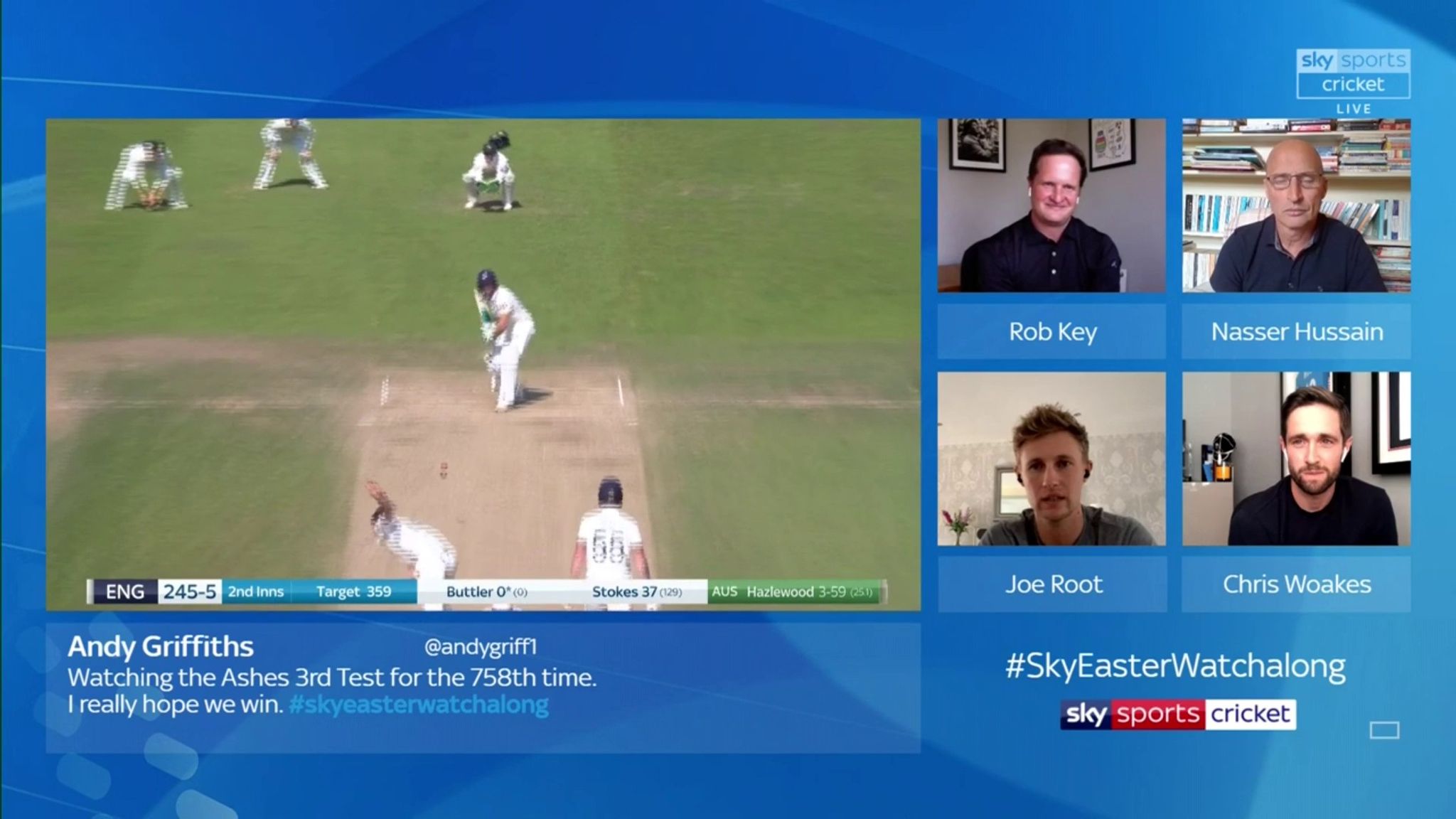 Welcome to the greatest Ashes Watchalong Video Watch TV Show Sky Sports