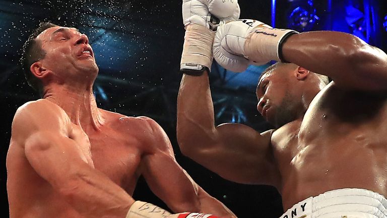 Joshua beat Klitschko in the 11th round