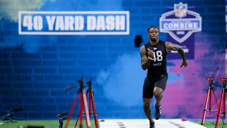 Henry Ruggs blazed a 4.27-second 40-yard dash time