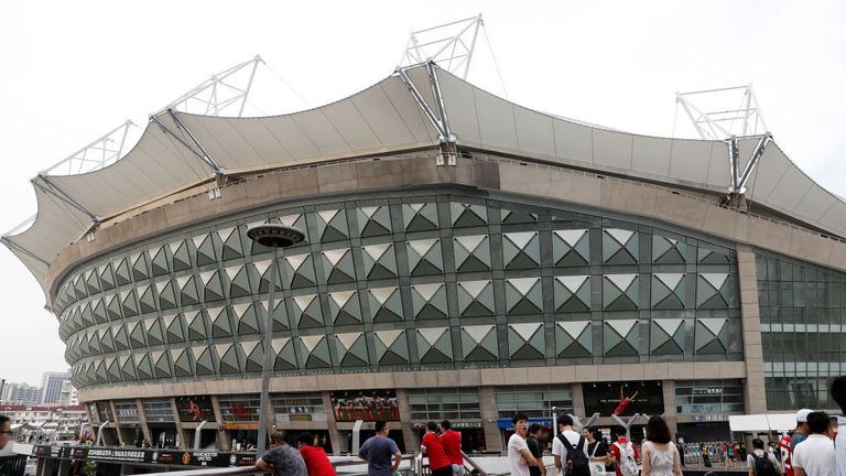 El estadio Hongkou de Shanghai no ha visto fútbol en cuatro meses