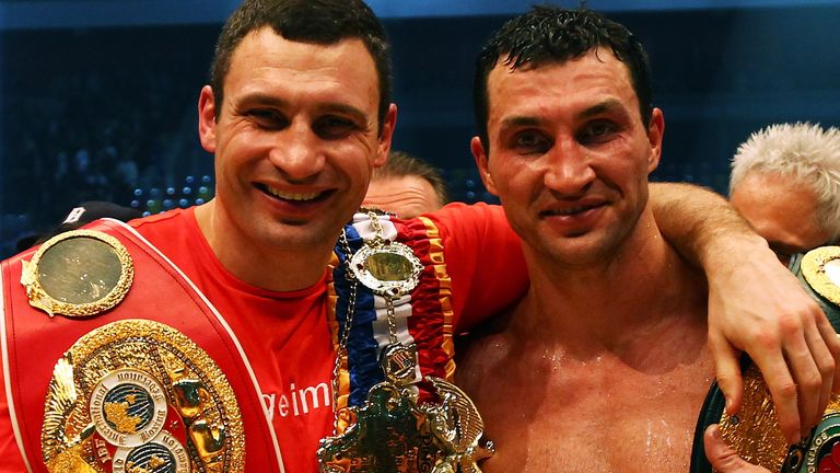 Los hermanos Klitschko sostuvieron cada cinturón de peso pesado importante