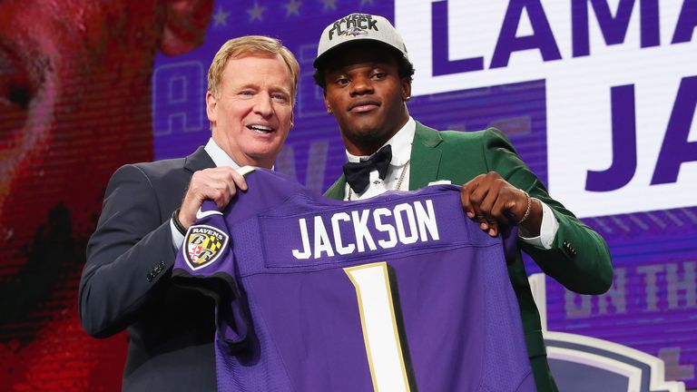 The 2019 MVP Lamar Jackson was taken No 32 overall by the Baltimore Ravens at the 2018 NFL Draft