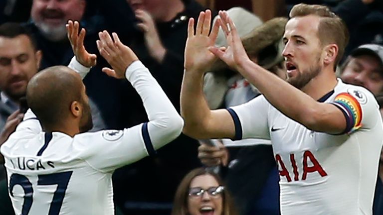 Lucas Moura and Harry Kane have regularly featured together in Tottenham's attack