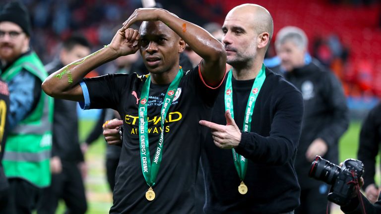 Fernandinho has impressed at centre-back under Pep Guardiola this season