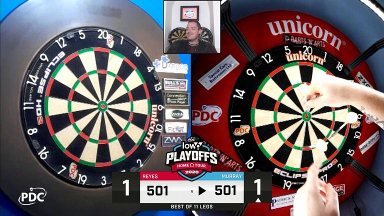 Ryan Murray gets his maths wrong but still managed to hit a 122 checkout on the bull.