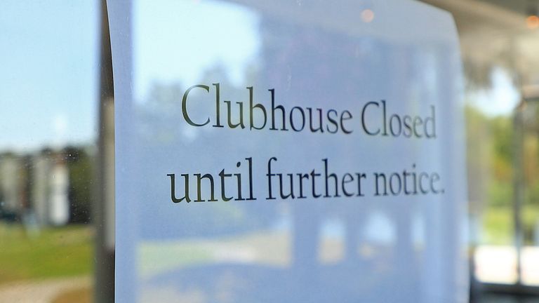 Clubhouses will remain closed for the time being