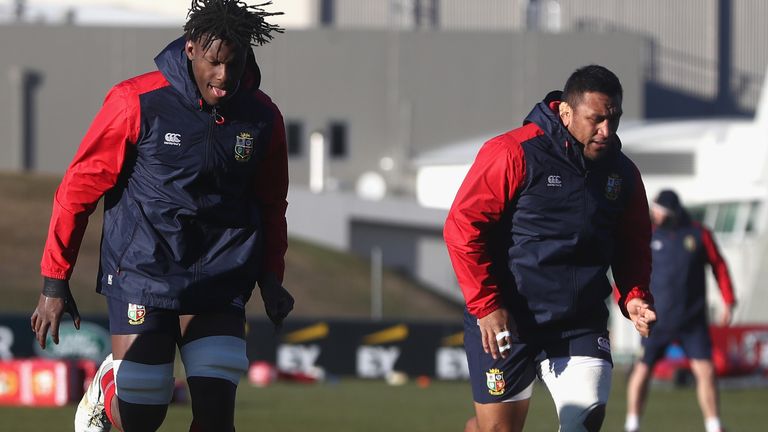 Maro Itoje (left) and Mako Vunipola were part of the Lions squad for the 2017 tour to New Zealand