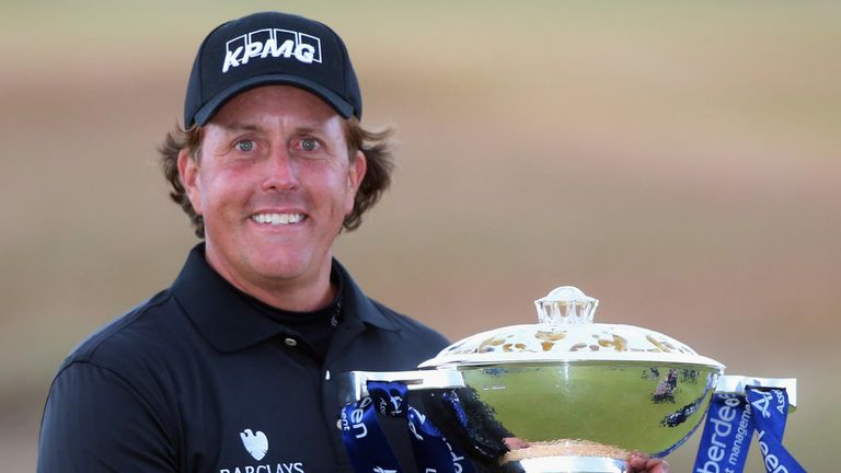 Mickelson required extra holes to win the Scottish Open in 2013