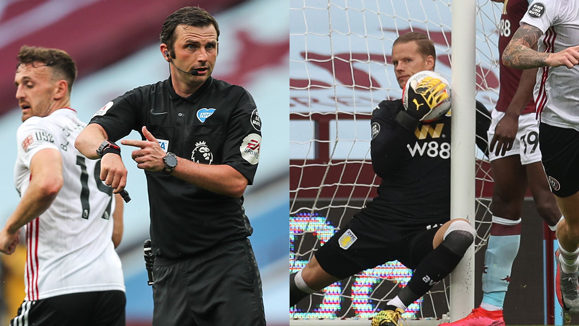 Blades denied by goal-line error in draw at Villa