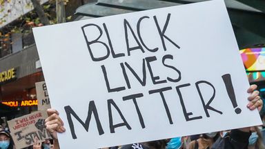 Image of Demonstrations in support of the Black Lives Matter movement have taken place across the world following the death of George Floyd