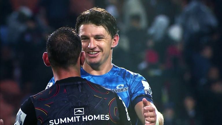 Beauden Barrett surprised the world by signing a four-year contract with the Blues