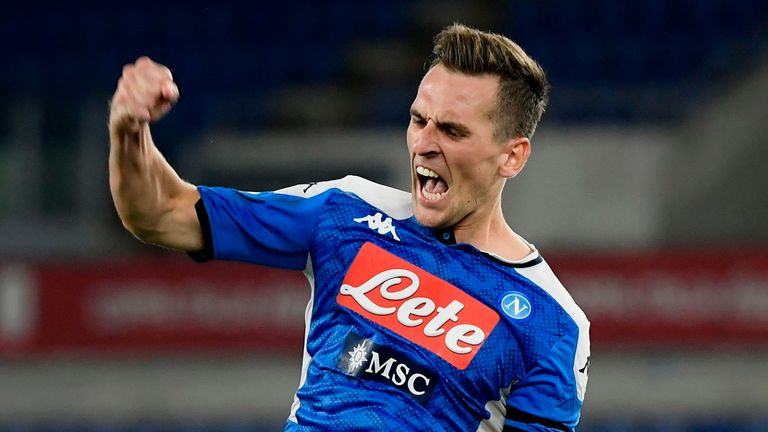 Milik was set to join Roma but the transfer broke down