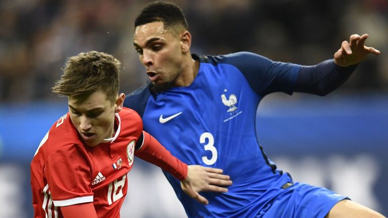 The midfielder made his senior international debut against France