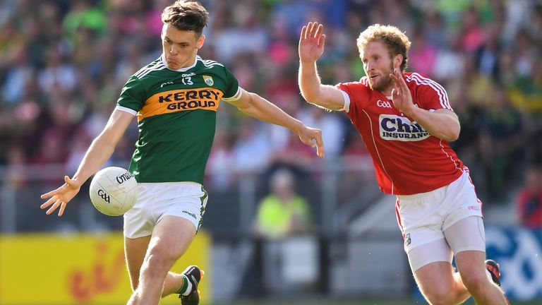 David Clifford in action against Ruairí Deane during the 2018 Munster final
