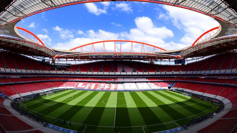The Estadio da Luz in Lisbon has a capacity of 65 000 people
