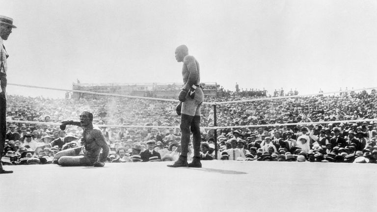 Jack Johnson, the first African-American world heavyweight champion, won a fight in Sydney on Boxing Day 1908