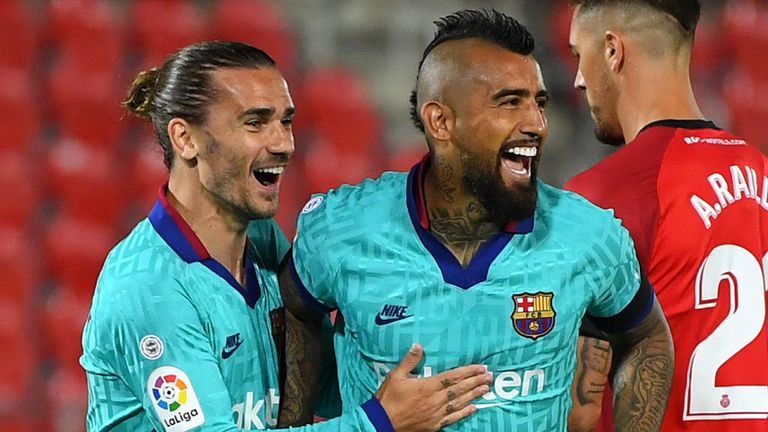 Arturo Vidal scored inside two minutes
