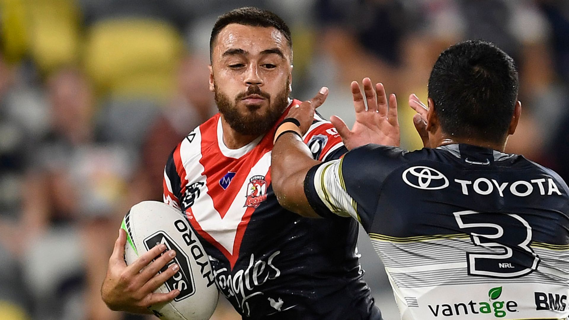 Ikuvalu scores five tries in Roosters rout