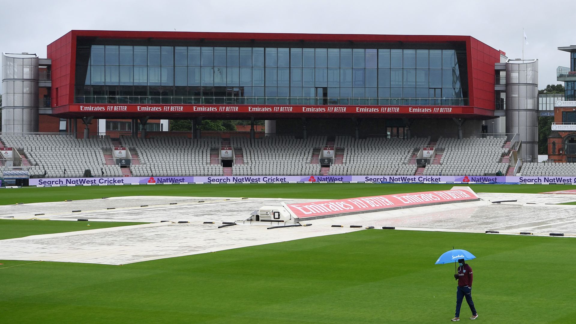 Rain hampers England's victory push