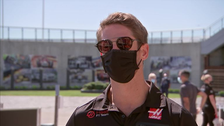 Haas driver Romain Grosjean says he has had positive talks with Lewis Hamilton and resolved their differences regarding the drivers' anti-racism protests