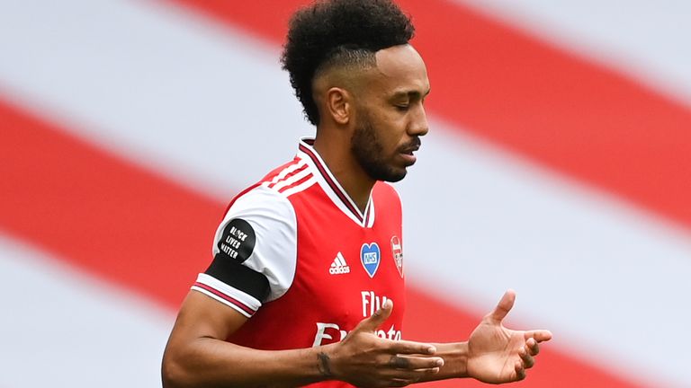 Arsenal captain Pierre-Emerick Aubameyang has been linked with a move away from the club this summer