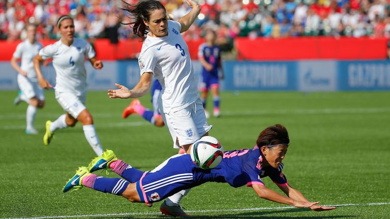 Claire Rafferty gave away a penalty, despite her tackle coming outside of the area