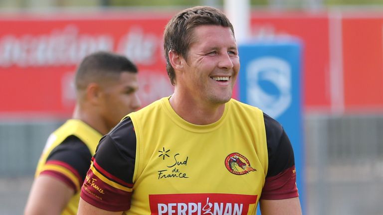 Joel Tomkins is enjoying being with some familiar faces in France