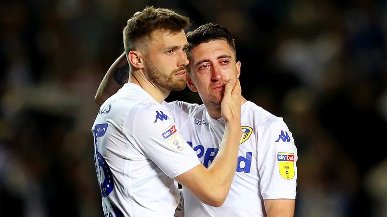 Leeds were beaten by Derby in the Championship play-off semi-final in May 2019