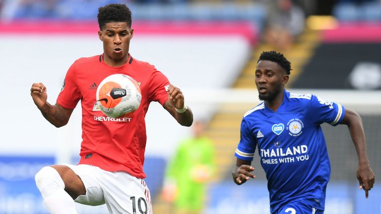Wilfried Ndidi and Leicester wore their new home shirt against Man Utd on the final day of the 2020/21 season