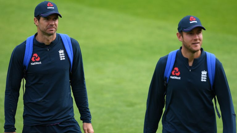 James Anderson and Stuart Broad are both in the squad for England's third Test against the West Indies