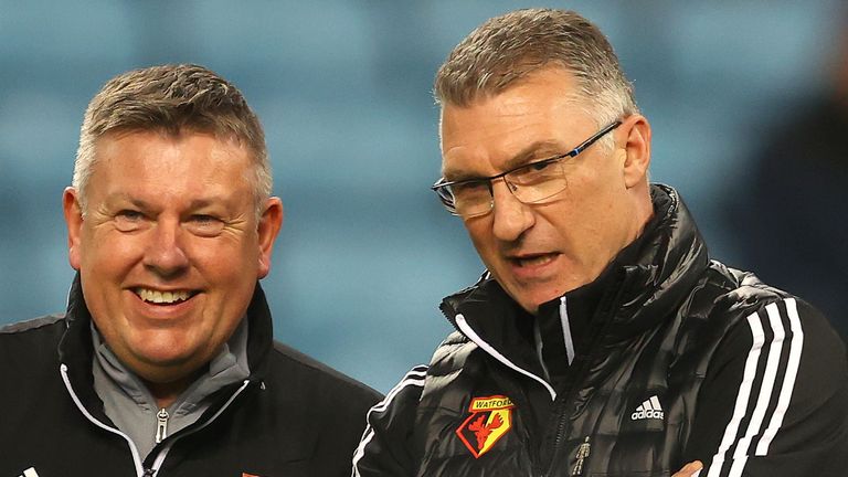 Assistant Manager Craig Shakespeare (left) has also left Watford alongside Nigel Pearson
