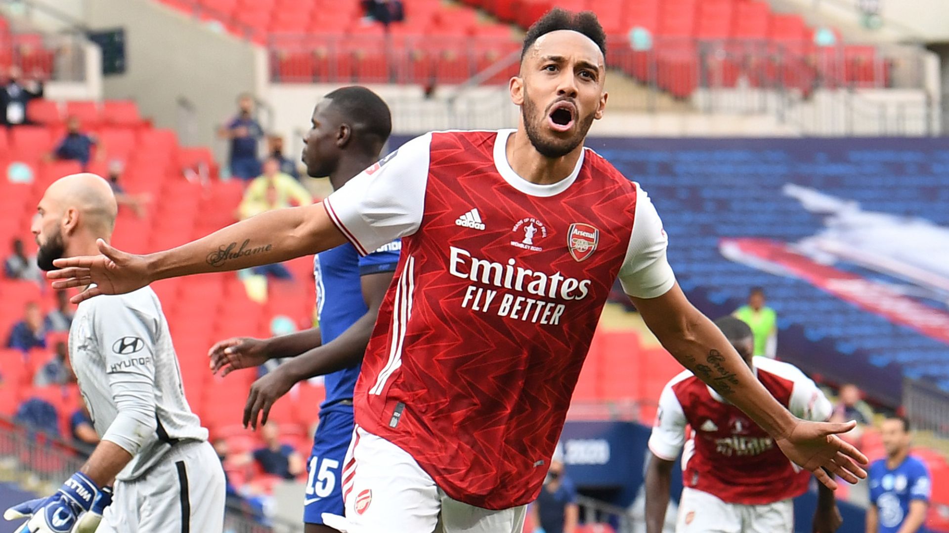 Aubameyang fires Arsenal to FA Cup glory