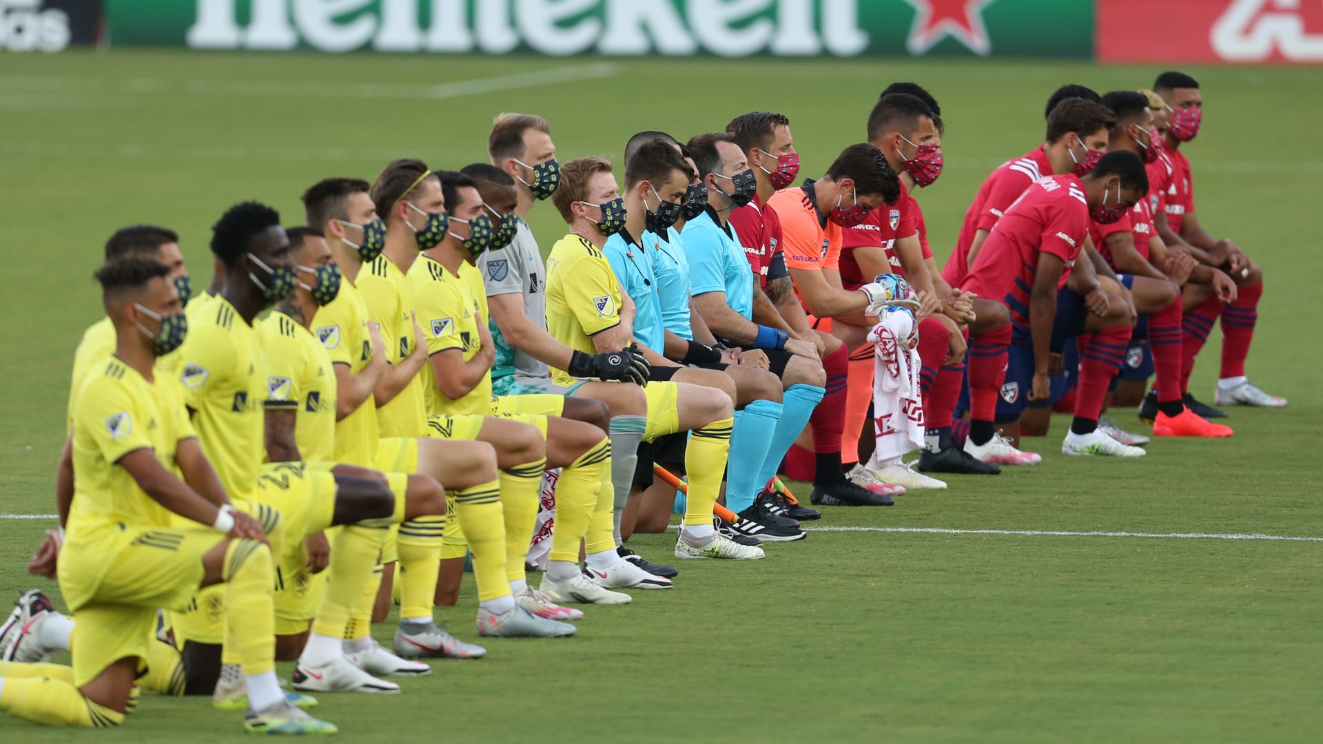 USA star 'hurt' as boos heard while MLS players take a knee
