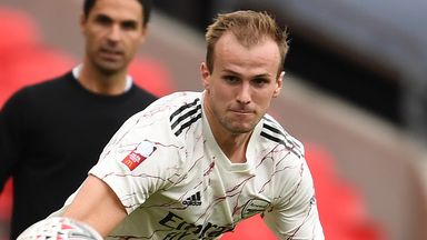 Image of Rob Holding started in Arsenal's Community Shield victory over Liverpool on Saturday