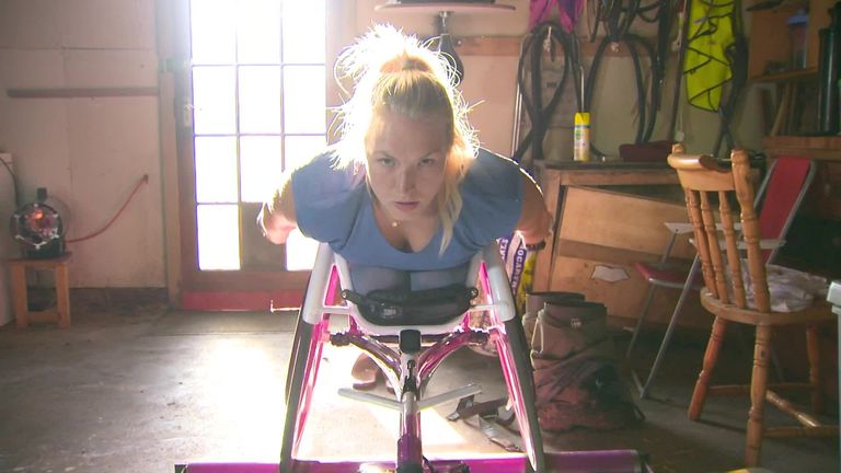 Samantha Kinghorn told Sky Sports it has been tough training without a team for next year’s Paralympics