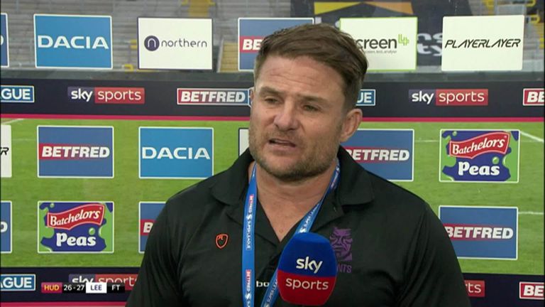 Giants coach Simon Woolford shares his disappointment after losing out to Leeds in extra-time.