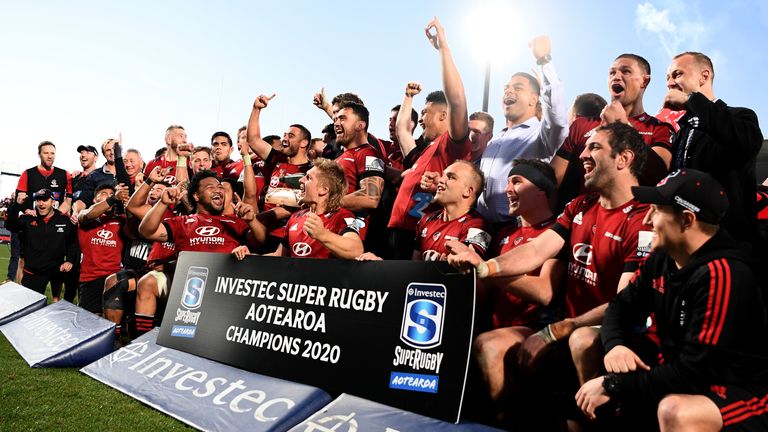 The Crusaders were crowned champions of the inaugural Super Rugby Aotearoa competition