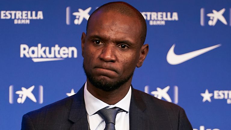 Eric Abidal spent two years as Barcelona sporting director