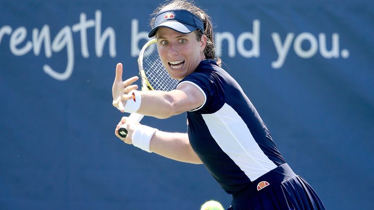 Johanna Konta has continued her impressive build-up to the US Open