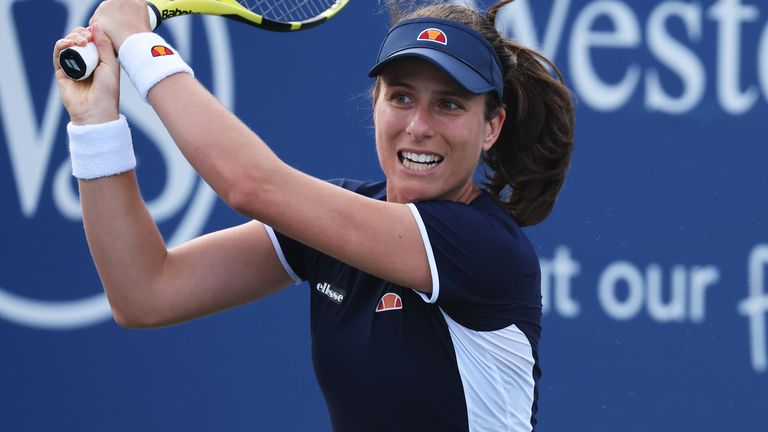 Johanna Konta continued her impressive build-up to the US Open