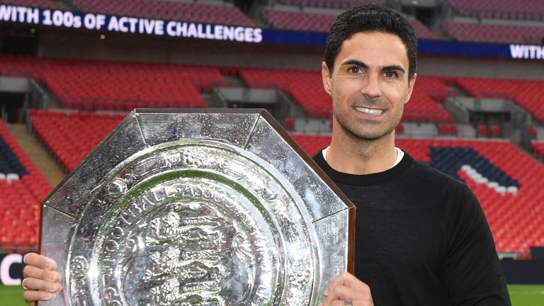 Arteta added the Community Shield to the success of the FA Cup in August