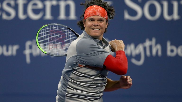 Milos Raonic dropped his first set of the tournament
