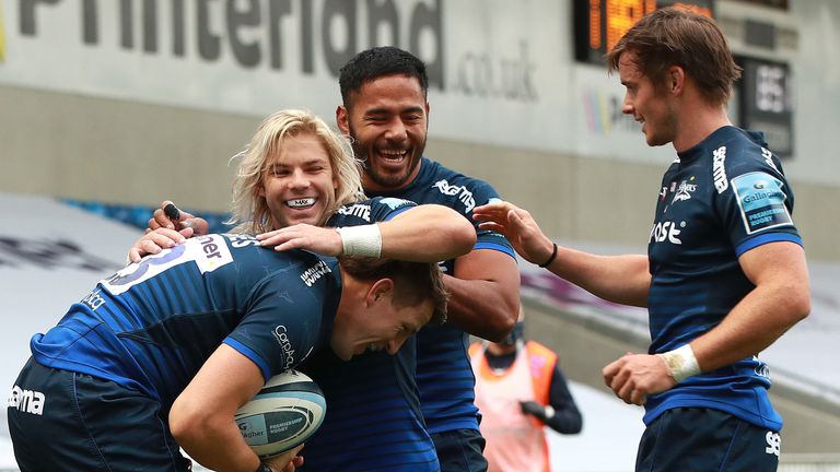 Sale Sharks moved above Bristol and into second in the Premiership table courtesy of a 40-7 rout