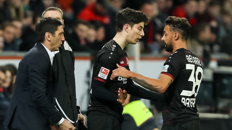Korkut was hugely impressed by the teenage Havertz at Leverkusen