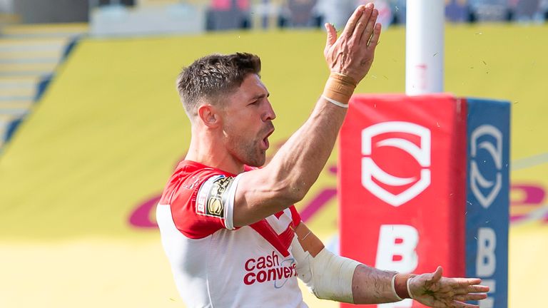 Tommy Makinson helped St Helens to victory on Super League's return