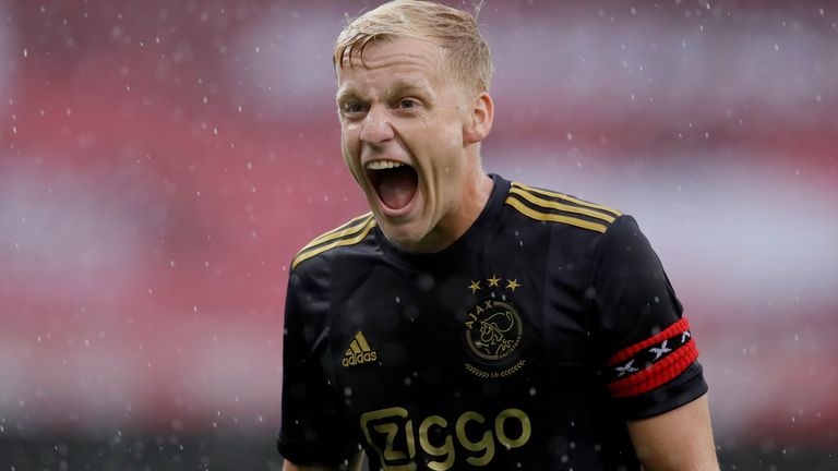 Manchester United have completed the signing of Donny van de Beek from Ajax