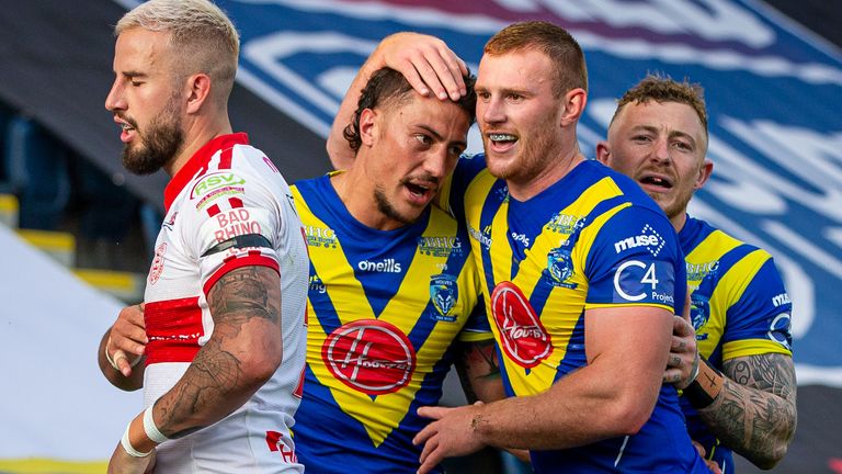 Highlights from the Betfred Super League clash between Warrington Wolves and Hull KR
