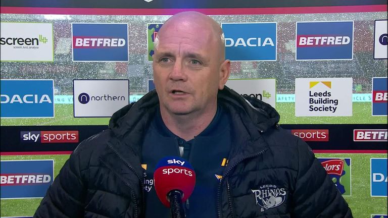 Leeds head coach Richard Agar was pleased with his side's second-half display as they edged out Huddersfield 13-12.