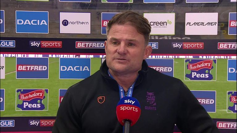 Huddersfield boss Simon Woolford says his young side couldn't handle St Helens as they took a heavy 54-6 loss.